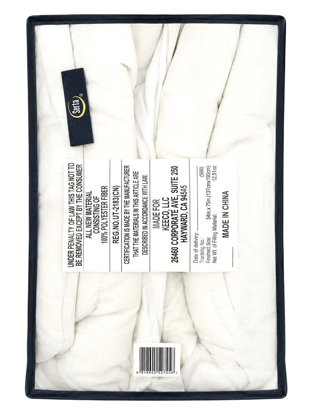 Serta Perfect Sleeper Air Dry Full Mattress Pad White 54x75